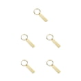 thumbnail image 3 of senveriont Stainless Steel Blank Keychain Polish Portable Rectangle Key Chain Clothes Handbag Keyring Engraving Gifts Decorative Gold 5Set, 3 of 6