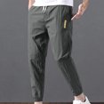 thumbnail image 4 of Mens Cotton Sweats White Sweat Pants for Men Mens Track Pants with Zipper Pockets Jean Sweats White Baggy Sweatpants Men Loose Sweatpants, 4 of 7