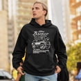 thumbnail image 4 of Ford Bronco Country Tough Free Wheeling 1978 Sweatshirt Vintage Truck Fan 4x4 Off Road Classic Car Show Hoodie, 4 of 7