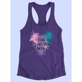 thumbnail image 3 of Love Is All Splash Paint Art Racerback Tank Women -Image by Shutterstock, Female Large, 3 of 4