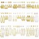 thumbnail image 1 of Chenchen 54 Pairs Gold Hoop Earrings Set for Women Multipack, Boho Fashion Statement Stud Hoop Earring Pack Butterfly Shaped Assorted Small Big Earrings for Jewelry, 1 of 1