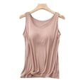 thumbnail image 2 of Womens Built in Shelf Bra Tank Tops Sleeveless Racerback Workout Yoga Tops, 2 of 6