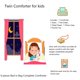 thumbnail image 5 of Juego de cama doble de 6 piezas con diseño de mariposa azul, edredón completo en bolsa con peluche y juego de sábanas a juego para la decoración del dormitorio de los niños., 5 of 6