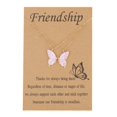 thumbnail image 1 of Gargantilla de mariposa de 2 piezas, collar de moda coreana, cadena de clavícula de margaritas y flores, amistad, BFF, arcoíris, joyería para mejor amigo, 1 of 4