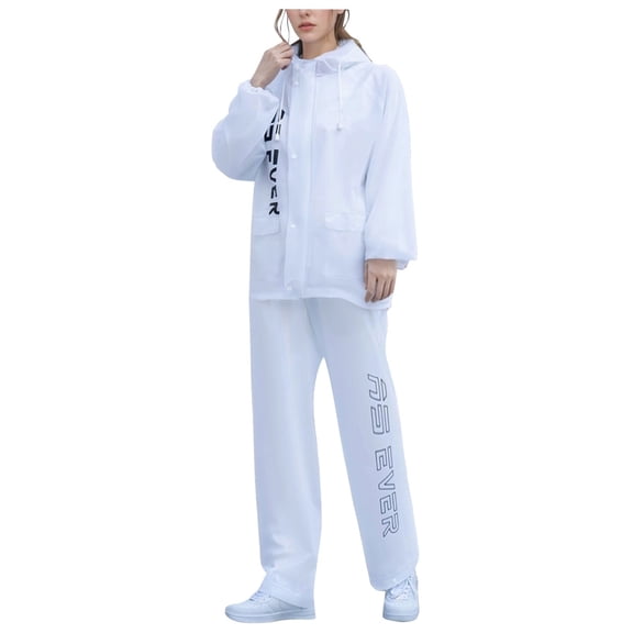 Rain Suits for Men and Women Waterproof Trousers Suitraincoat & Pants Set Unisex Adult Rainwear for Outdoor Activities