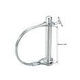 thumbnail image 3 of Uxcell Shaft Locking Pin 8mm x 60mm Coupler Pin for Farm Trailers  Lawn Garden in Arch 3Pcs, 3 of 5