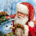 thumbnail image 1 of Cuadros Decorativos Cuadros Decorativos 5D DIY Diamond Painting Santa Claus Kits Full Round Drill Wa Tmvgtek embutido en tela, 1 of 8