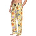 thumbnail image 3 of Mens Pajama Pants - Soft Sleep & Lounge Pants for Men, Cartoon Shell Starfish Cuteness Casual PJ Bottoms Pants with Pockets, 3 of 5