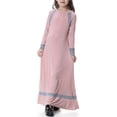 thumbnail image 5 of EnJoCho Girls Ramadan Robe Abaya Dress for Girls Musli𝗆 Prayer Dress Kids Islami𝖼 𝖣ubai Eid Ramadan Dress Wedding Arabic Kaftan Dress, 5 of 8