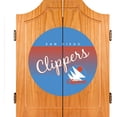 thumbnail image 3 of San Diego Clippers Hardwood Classics NBA Wood Dart Cabinet, 3 of 3
