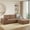 Brown, variant on Spaco Modular Sectional Sofa, Modern Corduroy Cloud Couch with Deep Seat, L-Shape Sofa, Upholstered 4-Seater Sofa for Indoor as Living Room, Bedroom, Dark Gray