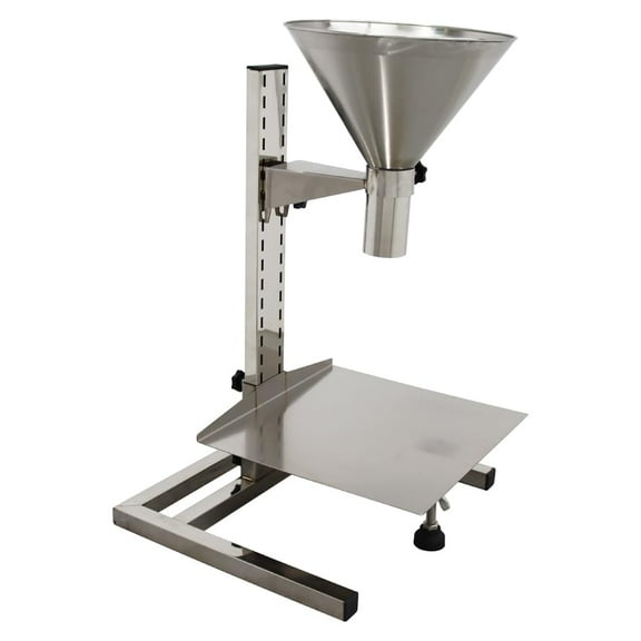 1.5inch Stainless Steel Funnel for the Feed Hopper of Powdered Paste Liquid Particles with Support Stand