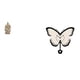 thumbnail image 1 of Estatua clásica cristiana de resina y reloj de pared de mariposa acrílica, escultura decorativa para oficina, mesa, coche, hogar, comedor., 1 of 8