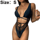 thumbnail image 2 of Traje de baño de una pieza sexy para mujer de color rosa, sin espalda, con cordones y bikini, 2 of 5