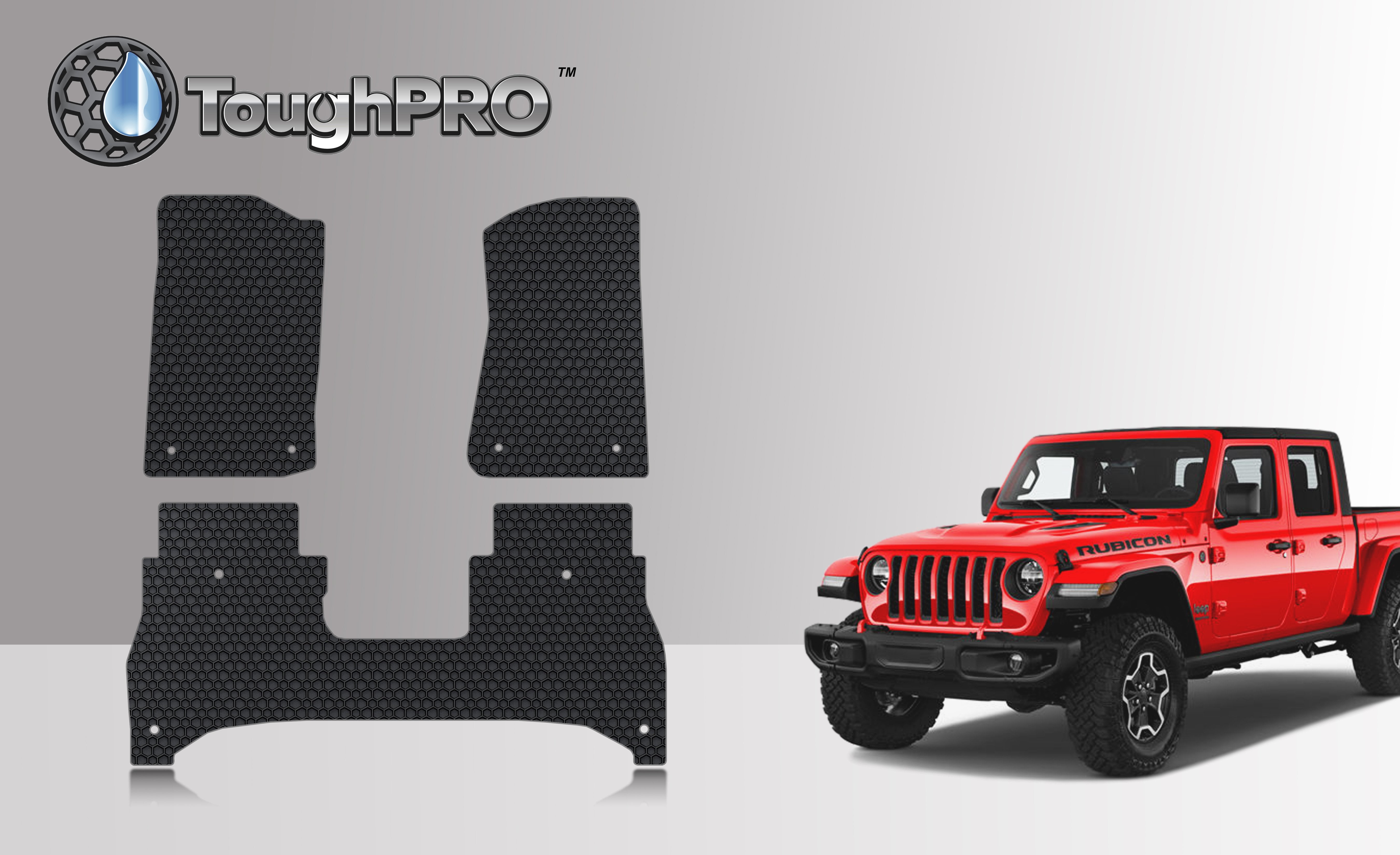 ToughPRO Floor Mat Accessories 1st & 2nd Row Mats Compatible with 2020