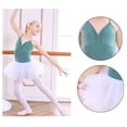 thumbnail image 4 of GYRATEDREAM Girls Ballet Leotard with Removable Tutu Skirt and Tights Sleeveless Dance Dress Gymnastic Ballerina Outfit Dress, 4 of 6