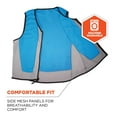 thumbnail image 6 of Chill-Its 6667 Wet Evaporative PVA Cooling Vest with Zipper, PVA, Medium, Blue, 6 of 6