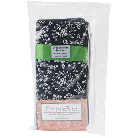 UPC: 0812208024074 | Double Point Bamboo Knitting Needle 6  Set-Green Ribbon