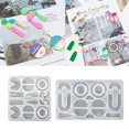 thumbnail image 2 of Earrings Silicone Mold Irregular DIY Jewelry Casting Mold Earrings Resin Mold, 2 of 10