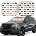 thumbnail image 1 of Fotbe Dachshund Walking Juego de 2 Piezas de Parasoles para Parabrisas | Bloqueador Solar para Auto | Accesorios Plegables para Protección Solar Interior-Small, 1 of 6