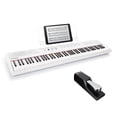 thumbnail image 1 of Paquete de piano digital Alesis Recital con M-Audio SP-2 blanco, 1 of 8