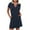 Navy, variant on Horkkom Golf Dresses for Women Summer Short Sleeve Mini Dresses Athletic V Neck Sundresses with Pockets Red L