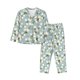 thumbnail image 1 of Balery Tulips Flowers Conjunto de Pijama con Estampado para Mujer, Conjunto de Dos Piezas con Manga Larga, Ropa de Dormir Suave con Bolsillos, Pijamas Cómodos-Medium, 1 of 7