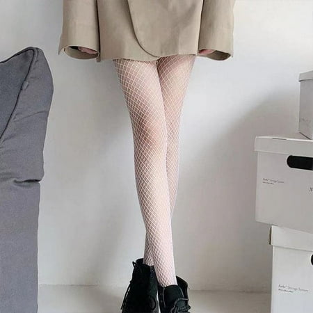 NANAHuang Nylons Fishnet Tights Pantyhose Netting Stockings Leggings For Women White Black Mesh Tights Sexy Fishnet Stockings Lingerie