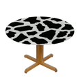 thumbnail image 3 of Orinice Animal Print Round Table Cover Stain Resistant Washable Indoor Outdoor Tablecloth Kitchen Dining Wedding Parties Picnic Farmhouse 100% Polyester Fiber 31-35, 3 of 8