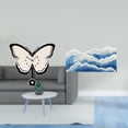 thumbnail image 2 of Reloj de mariposa para oficina, comedor, habitación infantil, estilo granja, alfombra antideslizante, alfombra para guardería, alfombra para cocina, e, 2 of 8