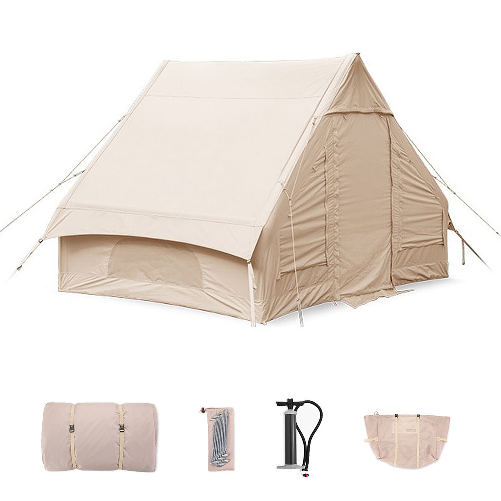 Inflatable pole tent sales