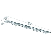 Palram - Canopia Amsterdam 8920 29' x 5' Awning - Gray/Clear