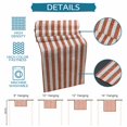 thumbnail image 7 of Orange Red Stripes Table Runner Farmhouse Striped Geometric Simple Art Tablerunners 18 x 72 Inch, Table Decorations Tabletop Scarf for Summer Gathering Holiday Farmhouse Kitchen Dining Decor, 7 of 7