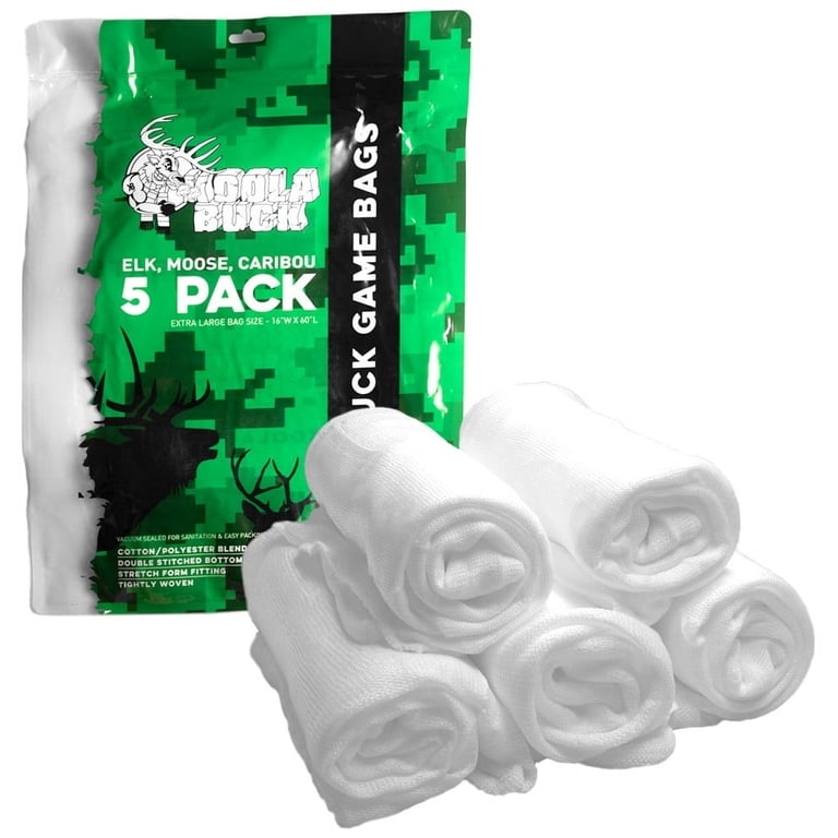 Deer Meat Storage Bags Moose Game Bags Game Bags Elk Reusable Hunting Pack, Hunting Gear Rolled Heavy Duty Quarter Wild Game Meat Bags With Reflective Tags For Elk Caribou Moose Deer Hunting