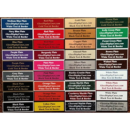 - Two Tone Border Custom Personalized Engraved 3x2 Inch Plastic Name Plate Nameplate Plaque Tag Sign Label. Dozens of Other Sizes Are Available and Free Shipping.