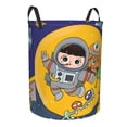 thumbnail image 2 of ZICANCN Astronaut Moon Monsters Laundry Basket Organizer, Dirty Clothes Hamper for Bathroom Kids Girls Boys Laundry Hamper Medium, 2 of 7