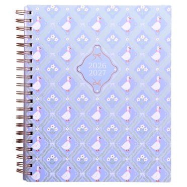Pen+Gear 13-Month Monthly Planner, July 2026-July 2027, Blue and White Geese, 9" x 11"