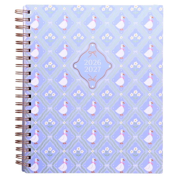 Pen+Gear 13-Month Monthly Planner, July 2026-July 2027, Blue and White Geese, 9" x 11"