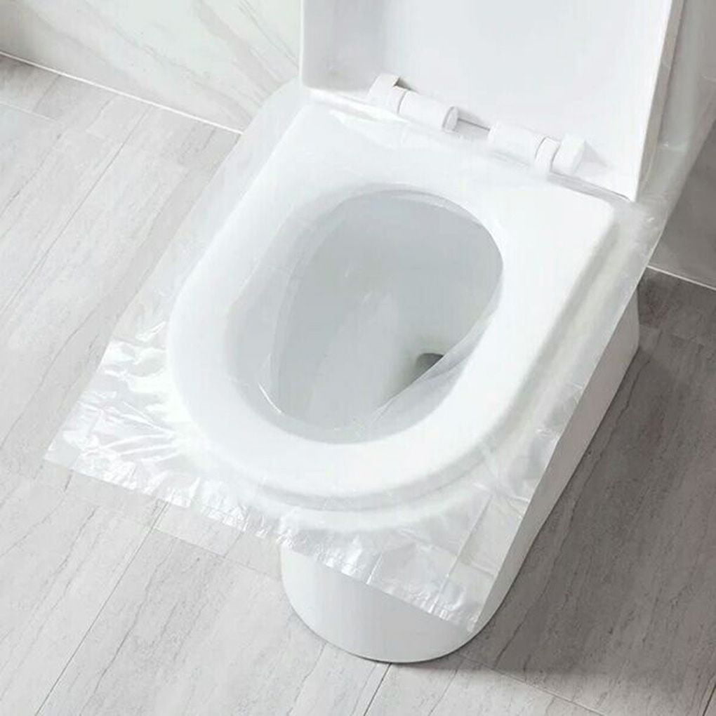 50Pcs Healthful Toilet Seat Covers Portable Travel Disposable Paper Toilet Seat Covers Waterproof Disposable Toilet Seat Protectors Travel Size 