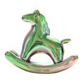 thumbnail image 3 of Figura de caballo en miniatura de cerámica para té, mascota, centro de mesa, escultura animal para Verde esmeralda, 3 of 8