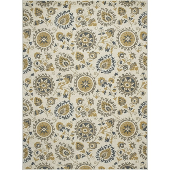 Concord Global Trading New Casa Collection Suzani Area Rug