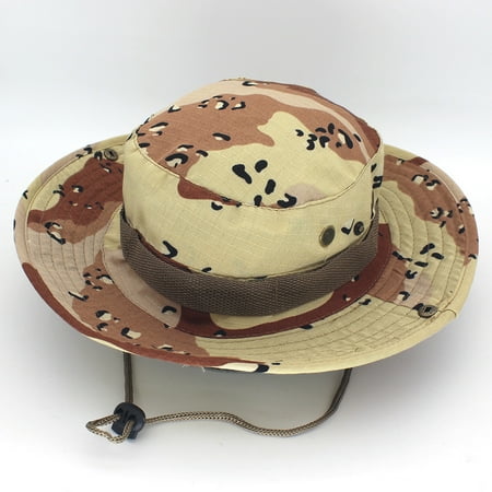 Mens Outdoor Fishing Hunting Bucket Hats Mesh Sun Cap UV Protection Hat
