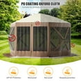 thumbnail image 3 of Pop Up Gazebo Screen Tent, 6-Sided Camping Gazebo Instant Canopy Sun Shelter, Outdoor Screen Shelter with 600D Oxford Cloth, Portable Carry Bag,for Camping, Lawn and Backyard,, 3 of 8