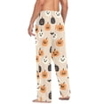 thumbnail image 3 of FORMRS Mens Pajama Pants with Pockets Sleepwear Lounge Bottoms Sizes S-2XL, Beige Halloween Pumpkin, 3 of 7