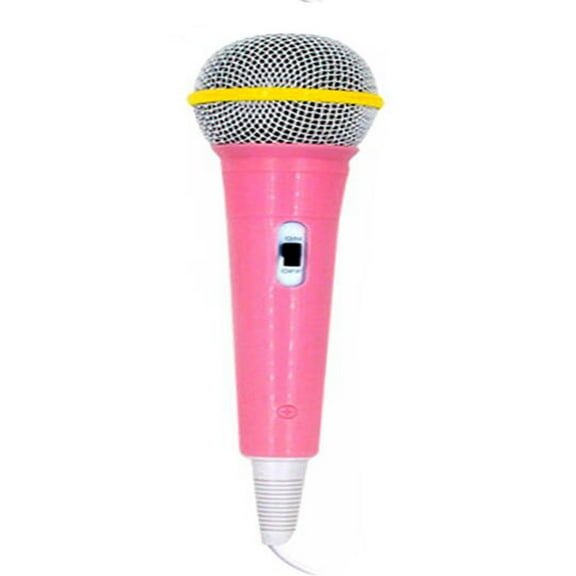 Children Wired Microphone Mic Karaoke Singing Kid Funny Gift Music Toy Pink