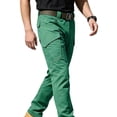 thumbnail image 6 of Pants for Men, Men's Casual Cargo Pants Straight Leg Stretch Pants Fashion Joggers Hiking Travel Trousers with Pockets Green XL, 6 of 7