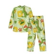 thumbnail image 2 of Kll Cute Dinosaurs Sleepwear Mens Flannel Pajamas,Long Cotton Pj Set, 2 of 9