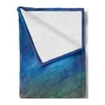 thumbnail image 2 of Tree Soft Flannel Fleece Throw Blanket, Only Tree in Field Under Colorful Surreal Dramatic Sky Springtime Art, Cozy Plush for Indoor and Outdoor Use, 70" x 90", Blue Lime Brown, by Ambesonne, 2 of 5