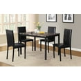 thumbnail image 5 of EBQOSK Noyes Metal Dining Table with Laminated Faux Marble Top Black, 5 of 5