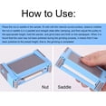 thumbnail image 4 of Guitar Nut Saddle Grinding Sander, Convenient Plastic Polishing Guitar Nut Saddle Sanding Tool Adjustable Height Practical  for Luthier for Bass, 4 of 7
